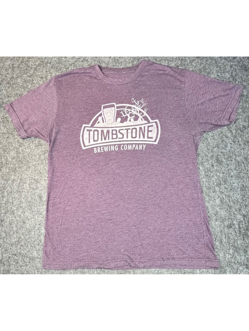 Tombstone Brewing Company Purple Graphic T-Shirt